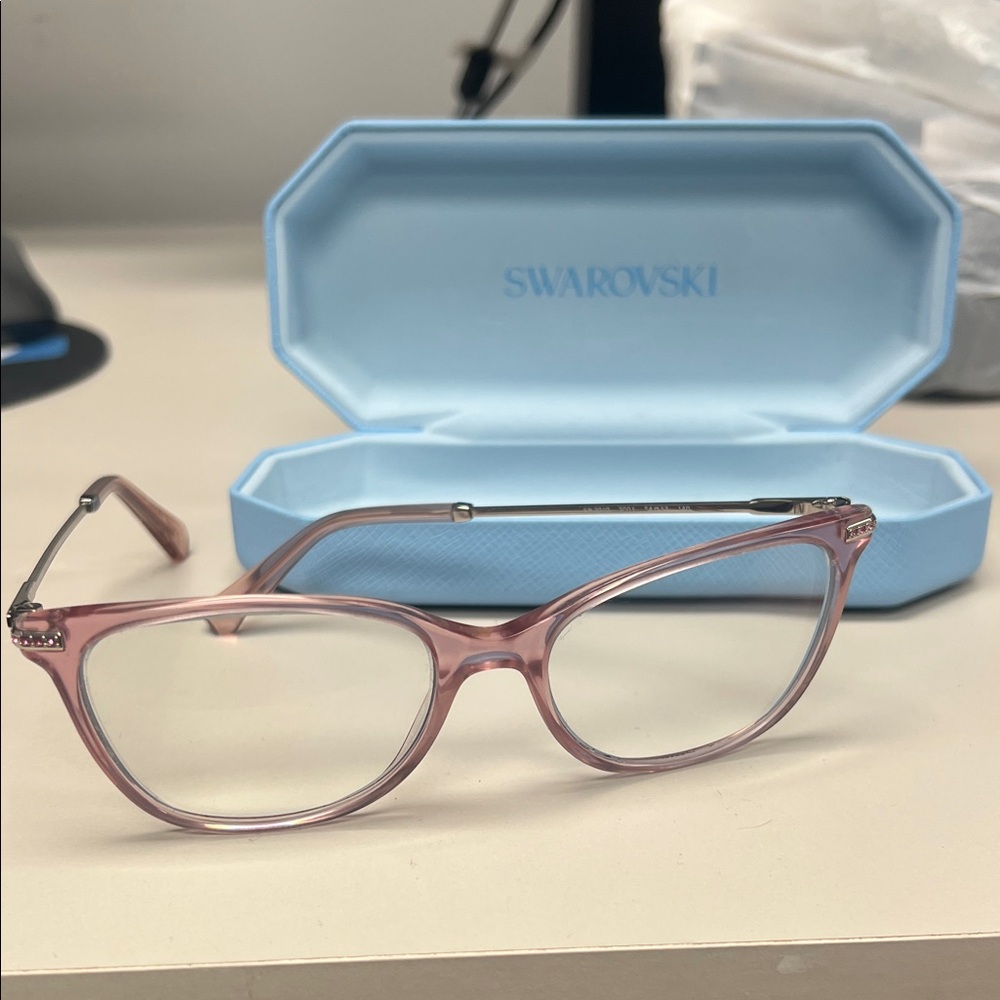 Swarovski Rose-Tinted Women's Glasses
